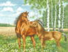 Лошади на поляне: оригинал