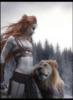 Девушка со львом: оригинал