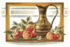 Схема вышивки «Греческая ваза с персиками»