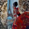 Схема вышивки «Окно в Париж»