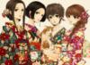 Схема вышивки «Девушки в кимоно»