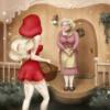 Схема вышивки «Красная Шапочка и бабушка»
