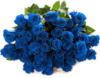 Схема вышивки «Букет синих роз»