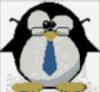 Схема вышивки «Пингвин в очках»