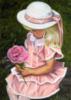 Схема вышивки «Девочка с розой»