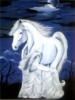 Схема вышивки «Белая лошадь и собака»