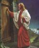 Схема вышивки «Иисус стучится в твою дверь»