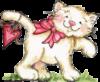 Схема вышивки «Валентинка с котом»