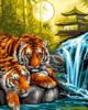 Тигры у водопада: оригинал