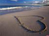 Схема вышивки «Сердце на песке»