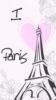 Схема вышивки «Я люблю Париж»