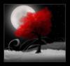 Схема вышивки «Красное дерево, снег и луна»