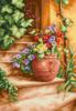 Схема вышивки «Цветы на лестнице»