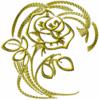 Схема вышивки «Золотая роза»