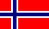Схема вышивки «Норвежский флаг»
