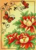 Схема вышивки «Панно "Бабочки и цветы"»