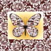 Схема вышивки «Подушка Бабочка»