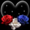Схема вышивки «Розы в сердце»