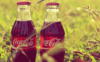Схема вышивки «Две бутылки Кока-Колы в траве»