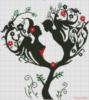 Схема вышивки «Дерево любви»