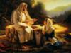 Схема вышивки «Иисус и самарянка»