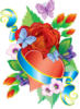 Схема вышивки «Влюблёное сердце»