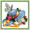 Схема вышивки «Бабочки и шляпа»