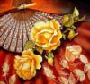 Схема вышивки «Веер и розы»