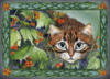 Схема вышивки «Кот в цветах»