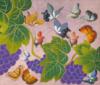 Схема вышивки «Виноград и бабочки»