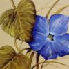 Схема вышивки «Синий цветок»