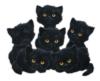 Схема вышивки «Черные котята»
