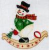 Схема вышивки «Весёлые снеговики»