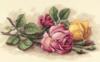 Схема вышивки «Срезанные розы»