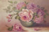 Схема вышивки «Розовые розы в вазе»