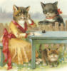 Схема вышивки «Кошачье семейство»