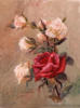 Схема вышивки «Розы, белая и красная»