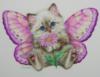 Схема вышивки «Котёнок-бабочка»