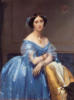 Схема вышивки «Дама в голубом»