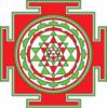 Схема вышивки «Шри янтра (красная)»