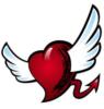 Схема вышивки «Сердце на крыльях»