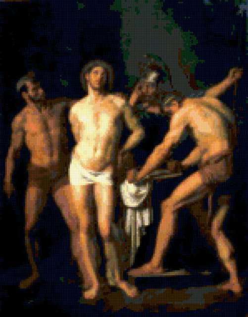 Истязание Спасителя,1814г., шедевры, ангел