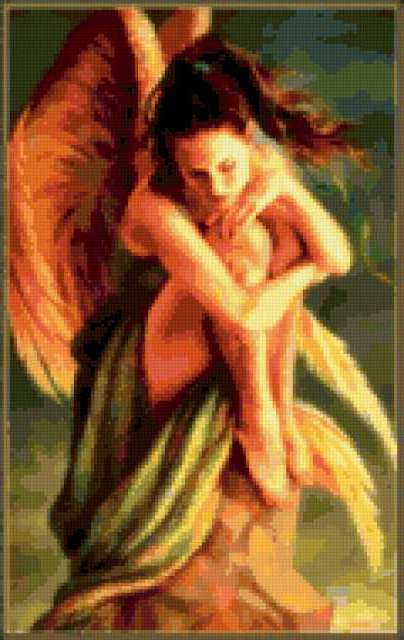 Девушка с крыльями, ангел, девушка