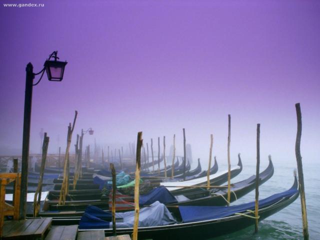 Венеция в тумане, пейзаж
