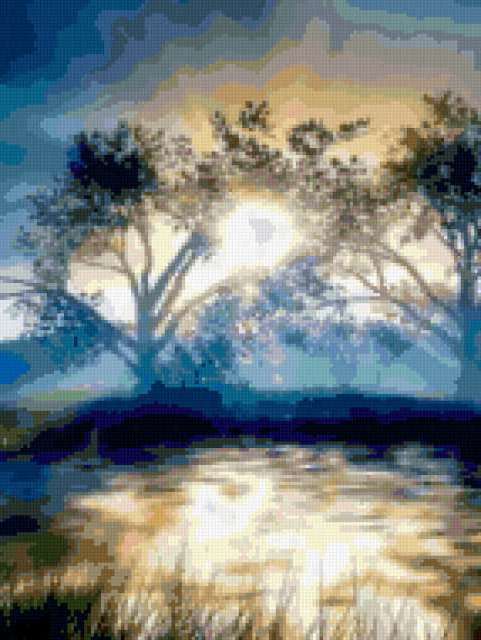 В тумане, природа