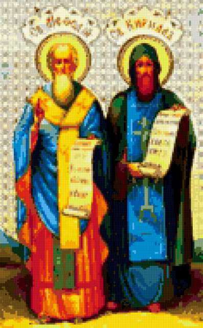 Кирилл и Мефодий, иконы