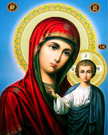 Божья матерь Казанская, иконы
