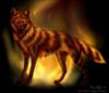 Схема вышивки «Волк огня»