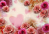 Схема вышивки «Сердце и розы»