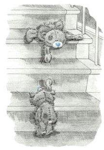 Тедди на лестнице, тедди, мишка